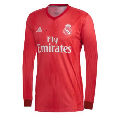Real Madrid 18/19 Long Sleeve 3rd Soccer Jersey Shirt